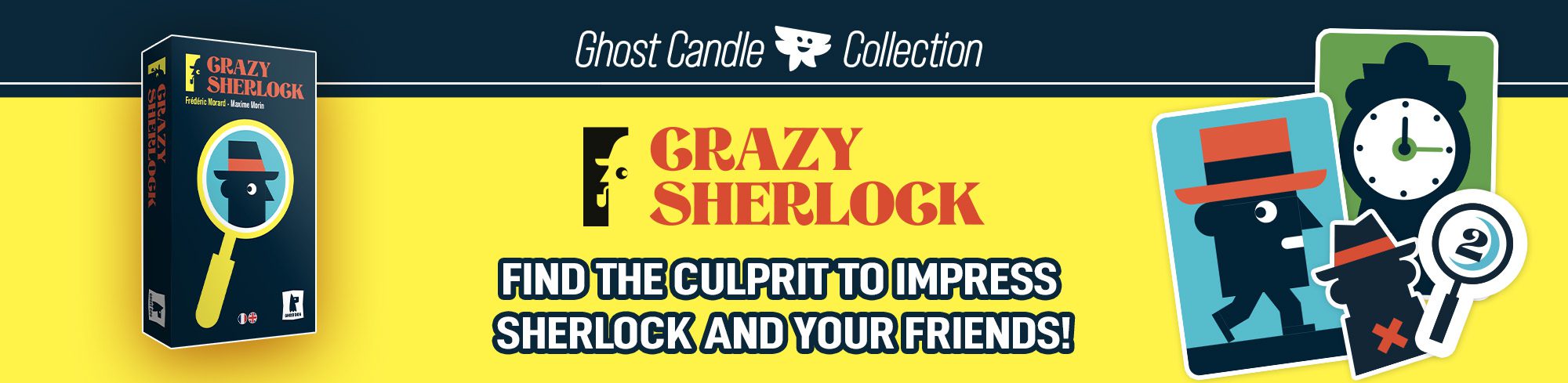 Crazy Sherlock - Board Game - Family & Friends - Fun & Fast