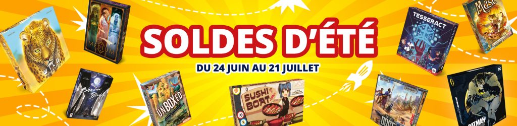 Bannière Soldes été 2026 Don't Panic Games